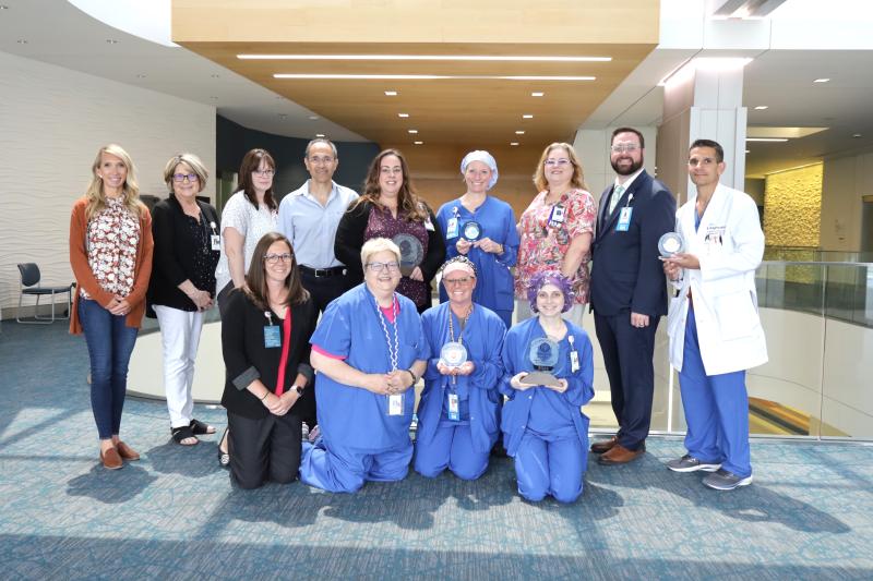 Bayhealth ACC HeartCARE Center team members shown are in back (l-r) Brittany Newman, Barbara Smith, Lee Ann DeMarsico, Dr. Khaled Eljazzar, Jacque Thomas, Kimberly Bushweller, Robin McKelvey, Ben Collins and Dr. Roberto Scaffidi. In front are Devin Rhodes, Ruth Tryon, Dale Hanish-Turnbull and Alyson Evaristo. SUBMITTED PHOTO